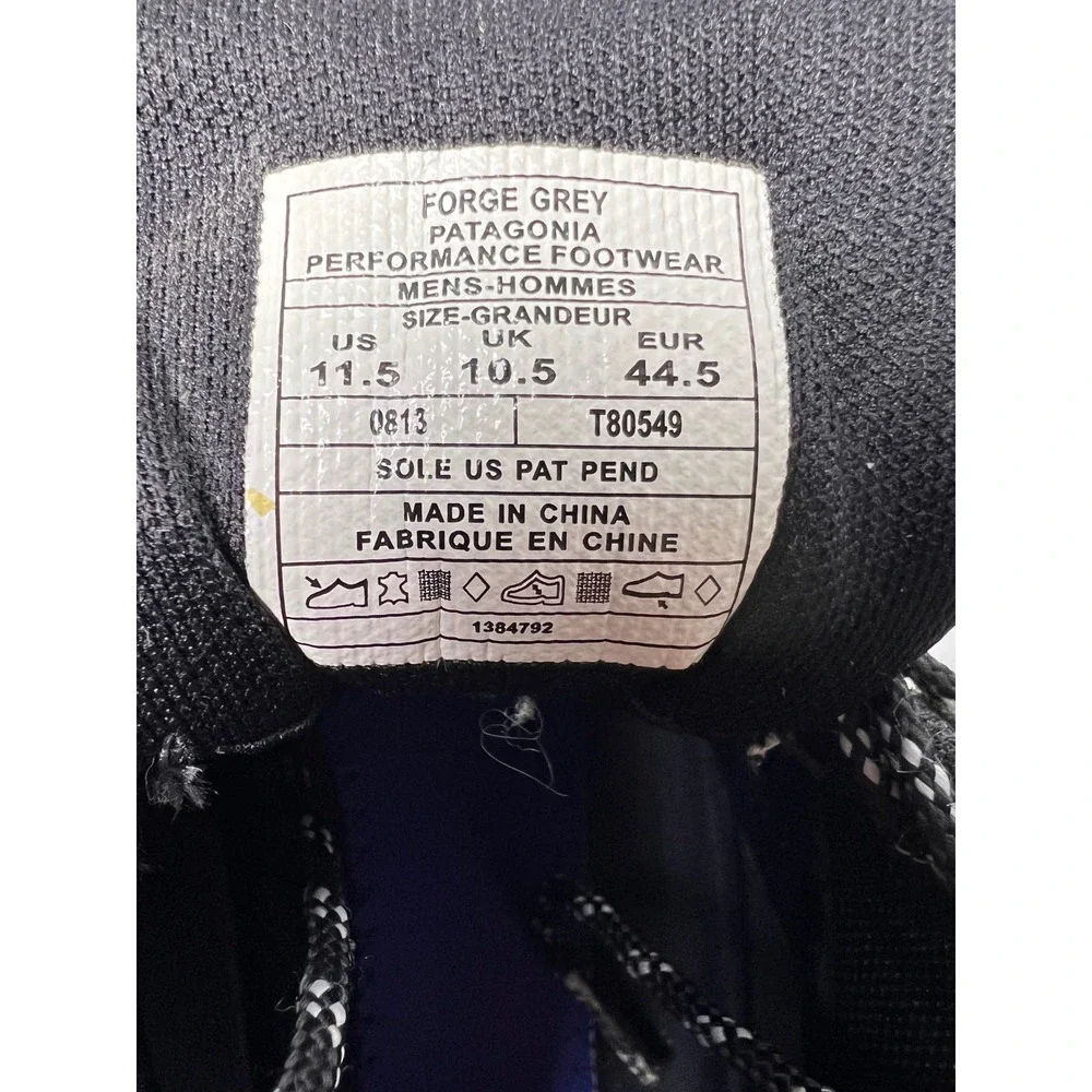 Patagonia Drifter Gore-Tex Hiking Shoes Mens 11.5 Forge Grey Vibram T80549